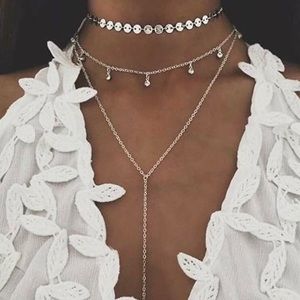 Tess Moon 3 Layer Necklace